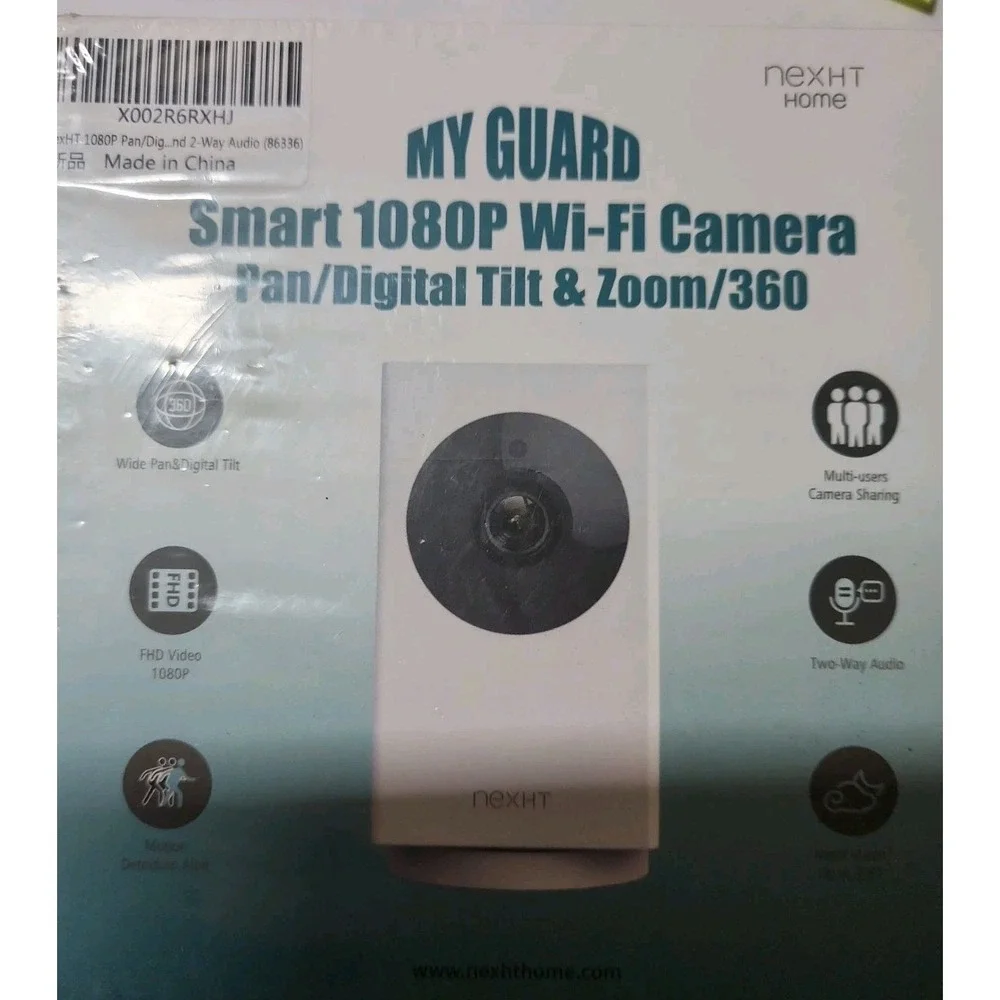 NexHT My Guard 1080P Pan‎ Digital Tilt and Zoom Indoor Smart Wi-Fi Camera